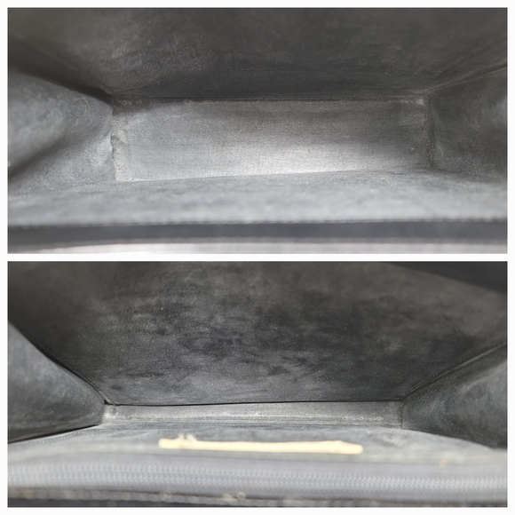 Vintage Givenchy Top Handle Kelly Black Leather Medium Tote Hand Bag Authentic - Picture 12 of 13